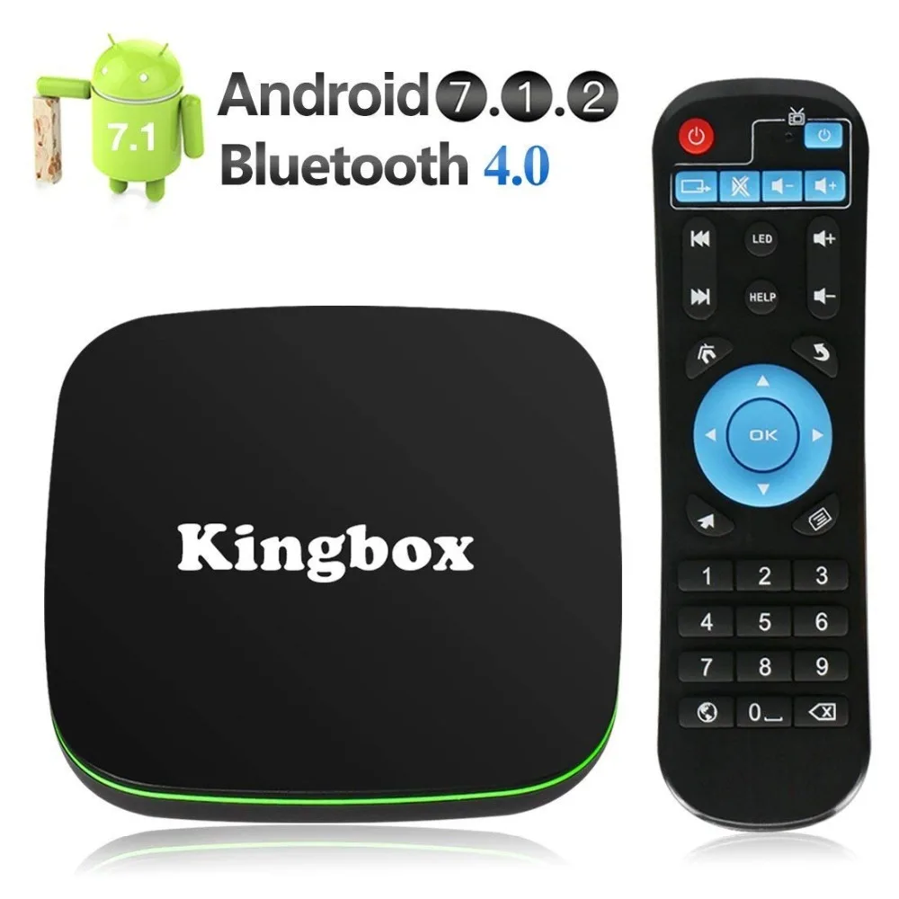 [2018 версия] Leelbox Android ТВ коробка K1 7 1 с поддержкой 4 K (60 Гц) Полный HDMI/H.265/Bluetooth 0/Wi Fi 2