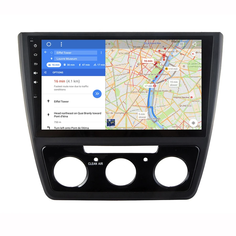 10 2 "Android 7 1 Автомобильный GPS для Skoda Yeti 2016 четырехъядерный автомобильный Радио