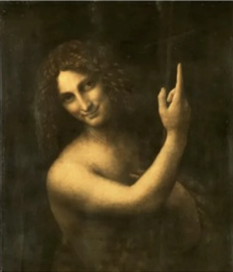 

Оптовая продажа, картина маслом Leonardo da Vinci, копия картины маслом, St John the bapst + художественные работы, бесплатная доставка