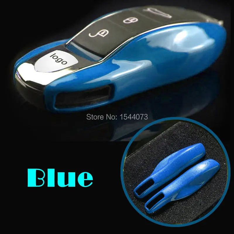 Синий цвет брелок дистанционного управления ключ чехол для Porsche boxster cayman 911 Panamera
