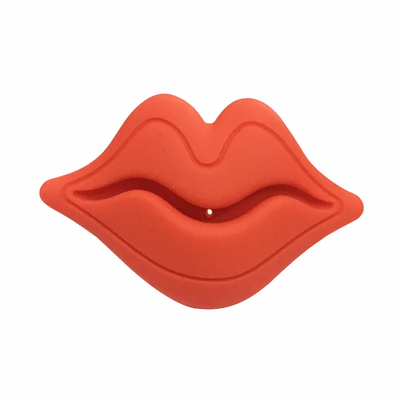 CN-RUBR силиконовые смешно соску клипы соска пустышка Красочные Губы детские зубы