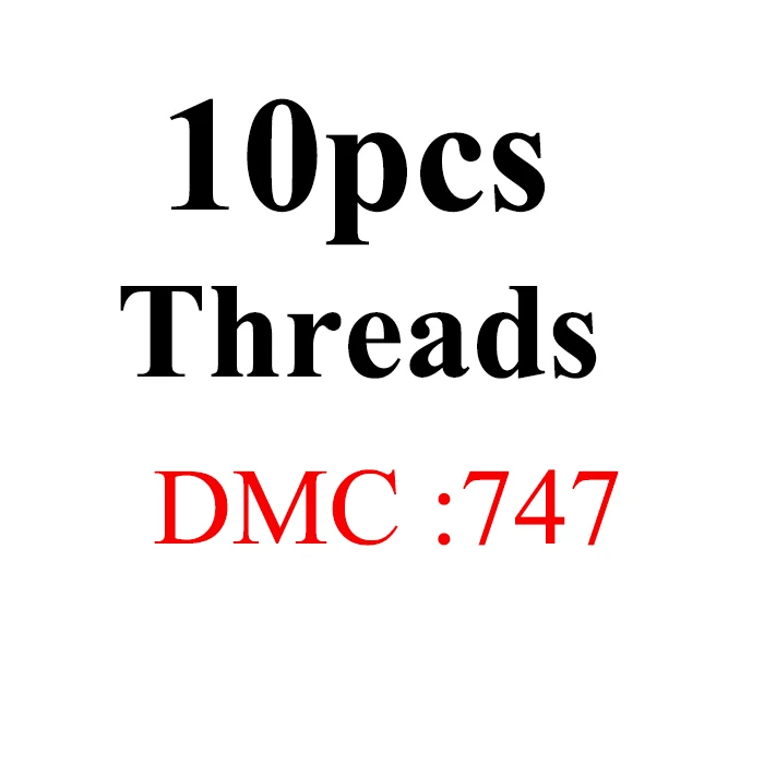 1.2m10pcs-DMC747 Golden Panno DIY DMC 726-775 вышивка нитью нитки 10 шт./лот 1,2 м Набор для вышивки крестом наборы для вышивки крестом 11,12 - Цвет: 1.2m10pcs-DMC747