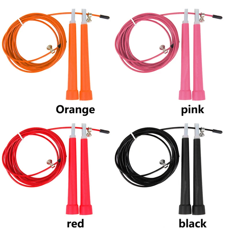 

3M Jump Skipping Ropes Cable Steel Adjustable Fast Speed ABS Handle Jump Ropes Crossfit Training Boxing Sports Exercises