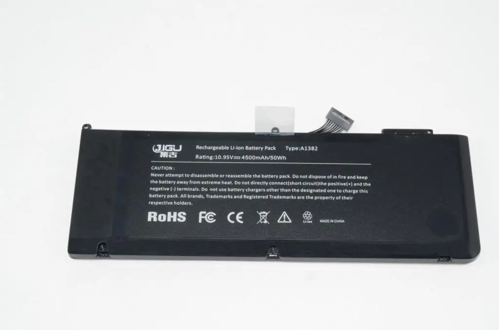 JIGU Батарея A1382 020-7134-A 661-5844 для MacBook Pro 1" A1286 2011 2012 модель