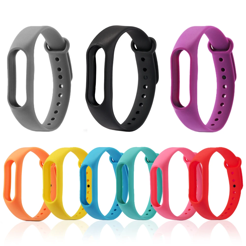M2 ремешок браслет на запястье силикон для оригинальный замены Mi Band 2 часы