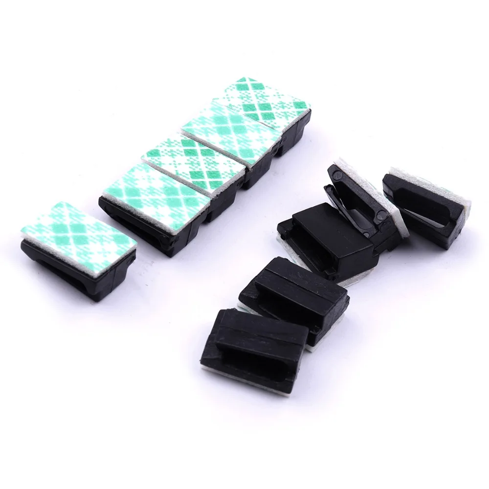 Универсальный 100 шт. автомобиля самоклеющиеся прямоугольник держатель провода