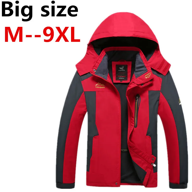 Мужская ветровка с капюшоном большие размеры XXXL Ali 5XL 6XL 7XL 8XL 2018 | одежда