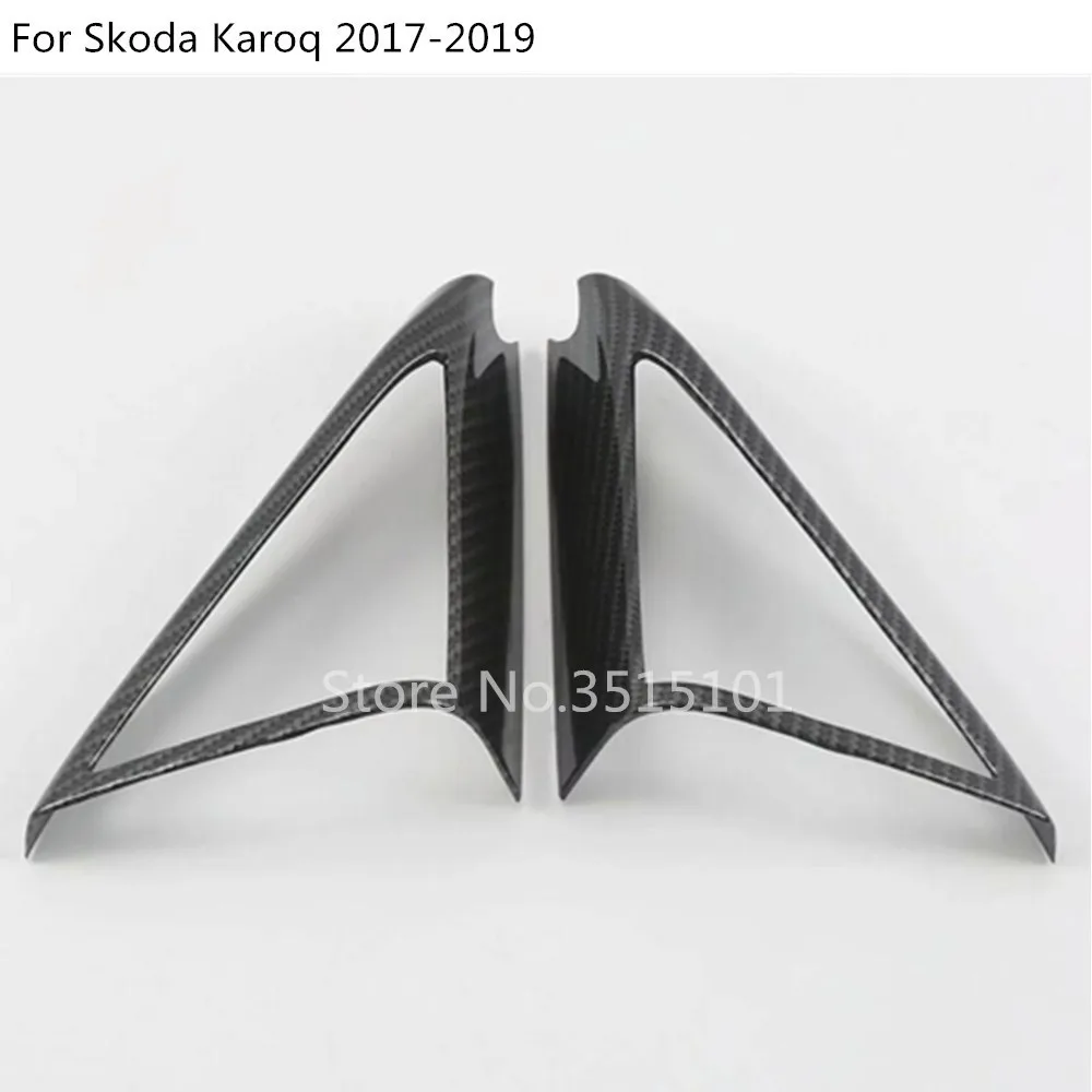 2 шт. Автомобильные колонки из углеродного волокна для Skoda Karoq 2017 2018 2019 2020 |