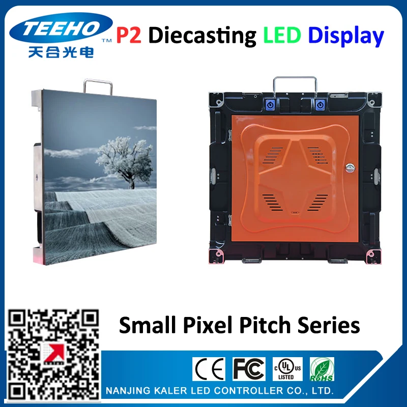 Goede 6 Stks/partij Hoge Tech HD P2 LED SMD1515 Led Scherm Panel Teken, Gegoten Kast Kan Spelen HD's En Video LED Video Wall