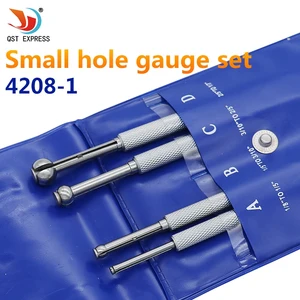 Манометр с 4 маленькими отверстиями, телескопические измерители комплектов, полный шаровой манометр 0,125-0,5 дюйма, 4 шт., точный манометр с маленьким отверстием