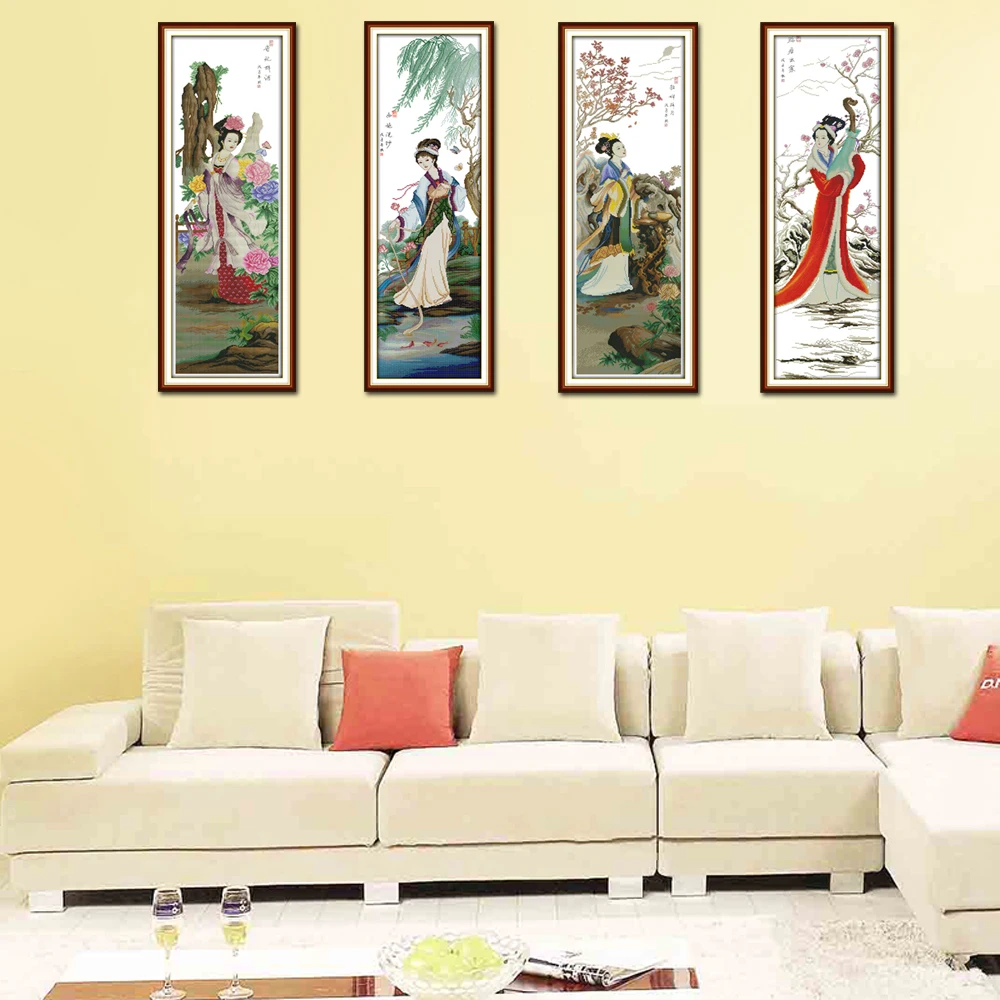 Набор для вышивки крестиком Joy Sunday R283R284R285R286 Yang Yuhuan Xi Shi|cross stitch|joy sundayjoy sunday cross stitch |