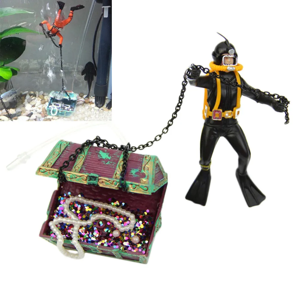 Аквариумное украшение Hunter Diver фигурка сокровищ аквариумный декор ландшафт 11