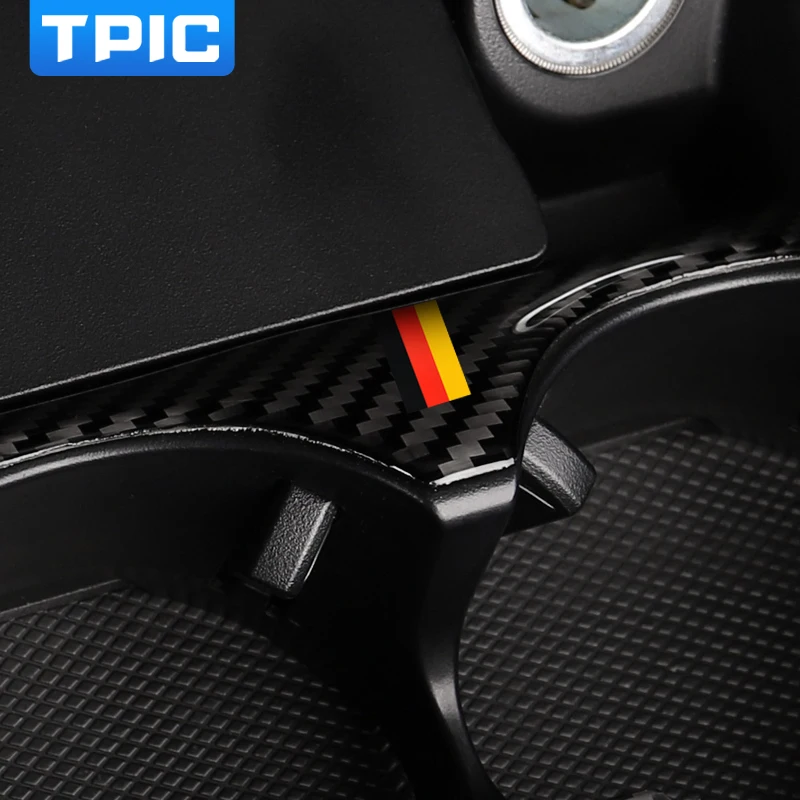 TPIC углеродного волокна внутренняя отделка рамка держателя стакана воды Стикеры