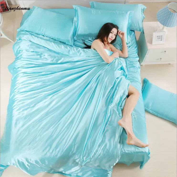 Горячая распродажа! Набор шелковых пододеяльников набор постельного белья 1
