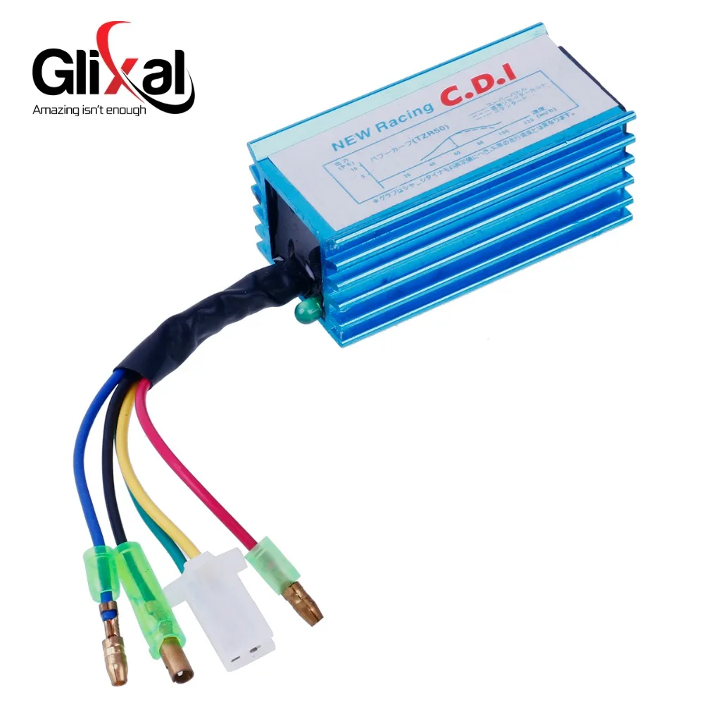 Glixal Jog 50cc 72cc MINARELLI 2-х тактный двигатель Скутер мопед высокой эффективности AC гоночный CDI Коробка(нет предела об