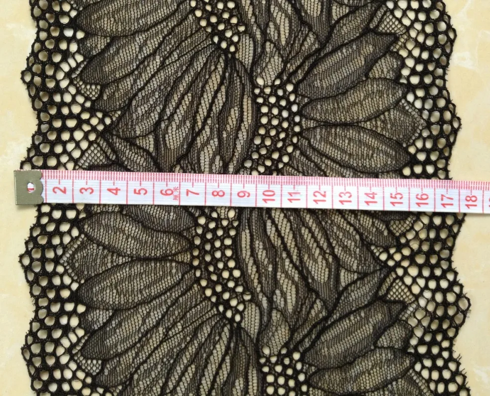 

17cm luxurious and exquisite elastic jacquard lace, soft and elegant lace trim,XERY14300B