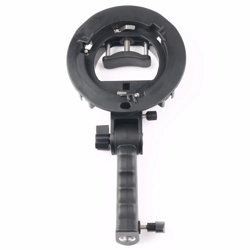 

Новый ручной кронштейн s-типа Bowens S, держатель для вспышки Speedlite, Snoot, софтбокс, косметичка, соты