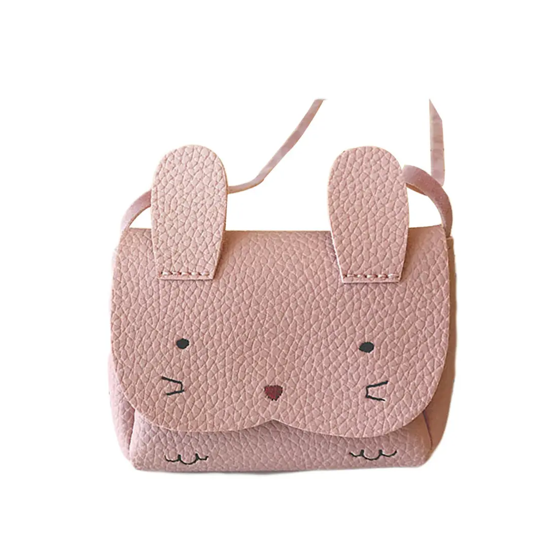 pink Сумка для монетного кошелька для девочек, Детский кошелек, маленькая сумка для монет, милый бант для мыши, Детская сумка для денег, Детская сумка на плечо, кошелек - Цвет: pink
