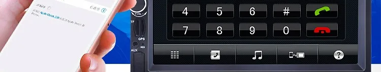 2 Din Автомобильный gps-навигатор Bluetooth стерео радио FM MP3 аудио видео USB Авто Электроника Авторадио управление рулем