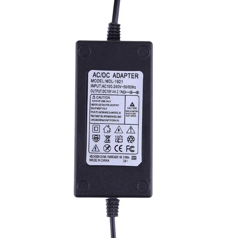 ALLOYSEED 19 в 2.1A AC в DC адаптер питания конвертер 6,5-6,0*4,4 мм для LG монитор питания ЕС или США Разъем для ЖК-ТВ gps навигация