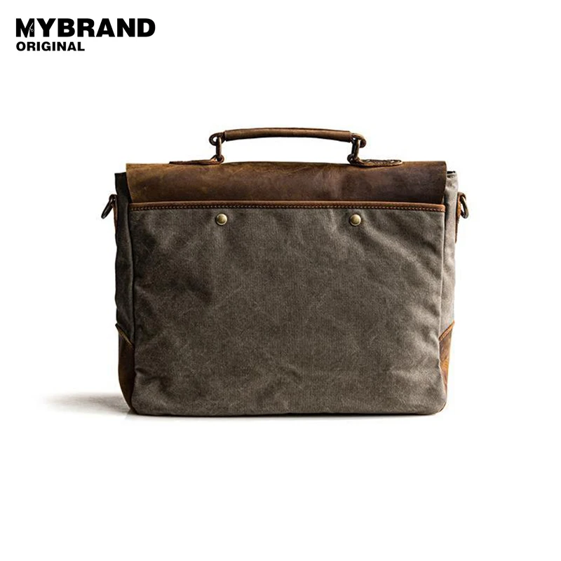 Mybrandoriginal сумка мужская парусиновая сумки старинные ранцы кожаные большой