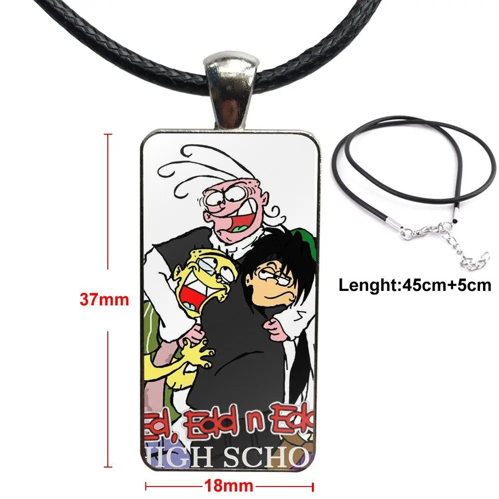 Забавное модное ожерелье из мультфильма Ed Edd N Eddy ручной работы прямоугольное