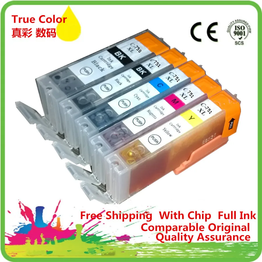 PGI 750 CLI 751 PGI750 750XL сменный картридж для принтера Canon MG5470 MG6470 MX727 MX927 Ip7270 IX6770|ink