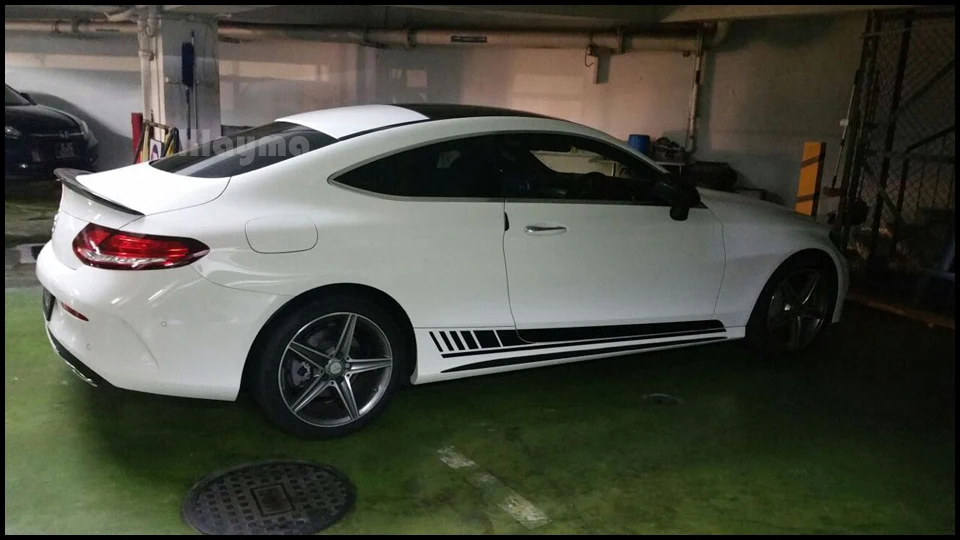 AMG Стиль углеродное волокно задний багажник спойлер для Benz C class C180 C220 C250 2 купе- год C205 автомобиль спойлер заднего крыла