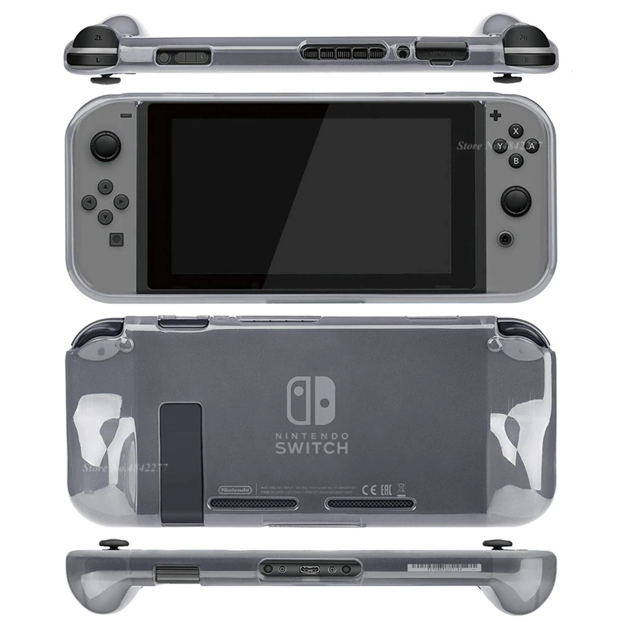 Супержесткий чехол для хранения Nintendo Switch 6 в 1 Мягкий защитный из ТПУ с 4