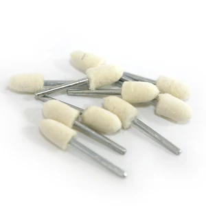 12 шт. 4681012 мм полировка шерстяного войлока шлифовальный круг 3 мм хвостовик аксессуары для головы DREMEL дрель роторные инструменты