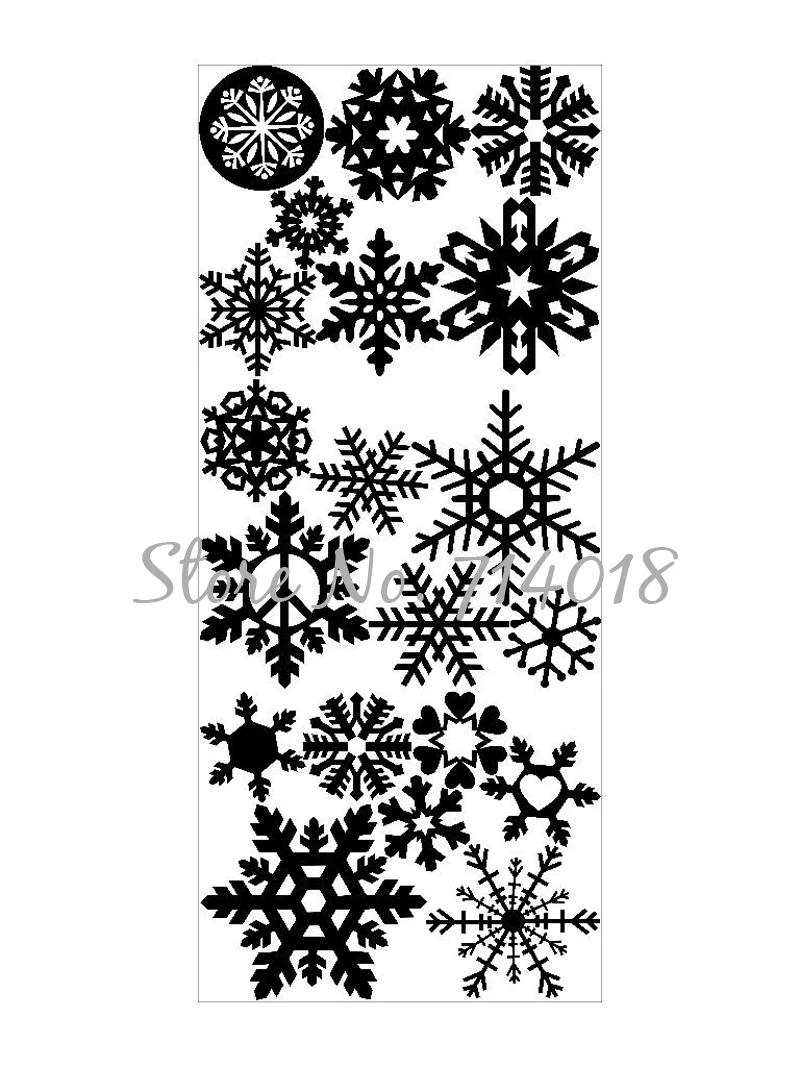 Уникальные наклейки на стену окна снежинка Рождество виниловые художественные