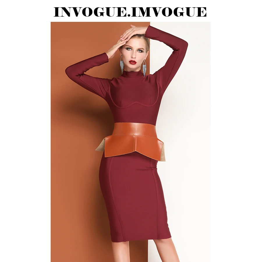 INVOGUE. IMVOGUE 2019 Новое поступление однотонный Модный Корсет из искусственной кожи с