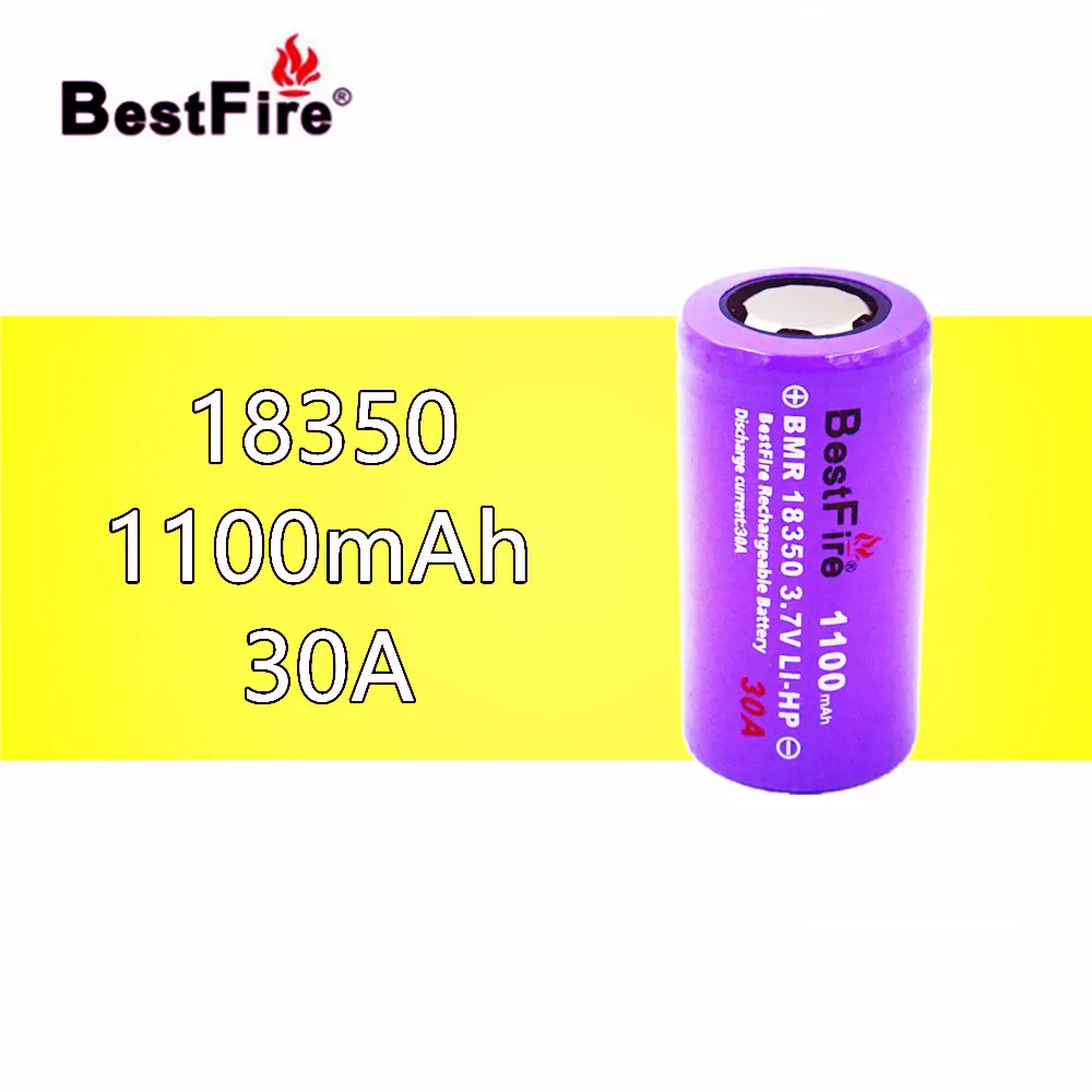 1 шт. Bestfire 18350 батарея 1100 мАч 30A 3 7 в литий ионная аккумуляторная для Kamry K1000