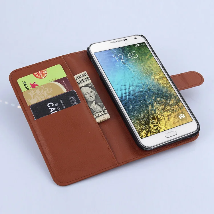 Для samsung GALAXY E5 E7 SM-E500 E7000 E500F E500H чехол Роскошный кошелек Обложка на заднюю панель из искусственной кожи чехол для телефона защитный чехол с Откидывающейся Крышкой