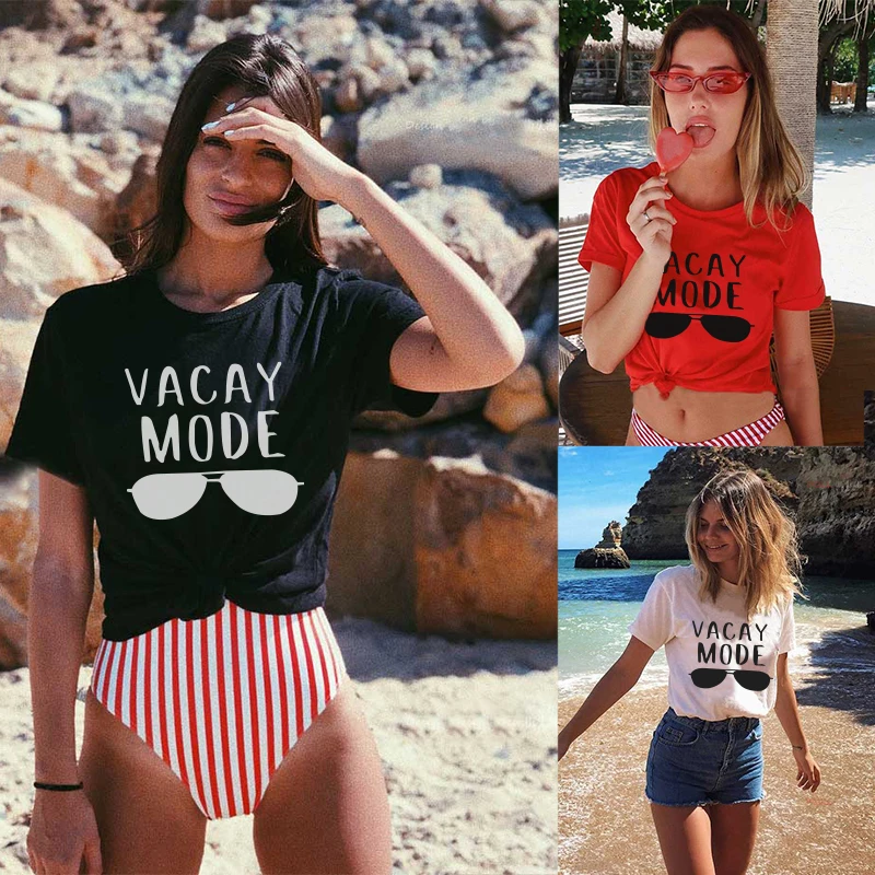 Женские солнцезащитные очки с буквенным принтом Повседневная футболка