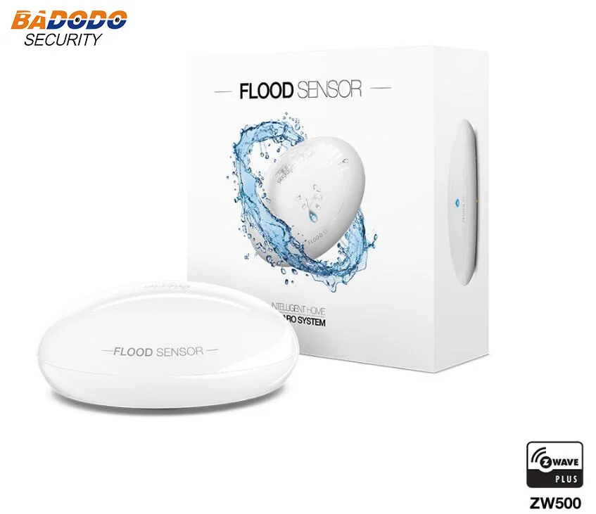 Fibaro Z-Wave Plus, Датчик потока, датчик утечки воды, детектор, сигнализация, FGFS-101-ZW5, встроенный датчик температуры, пожарная сигнализация