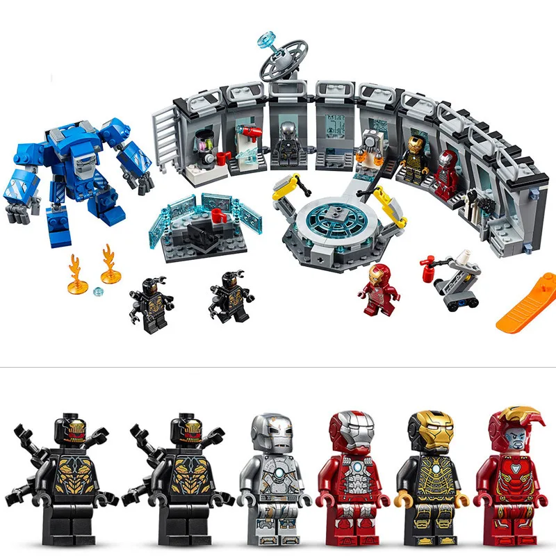Супер герои модель строительные блоки чудесные The Outriders Attack War Machine Avengerss Ultimate Quinjet
