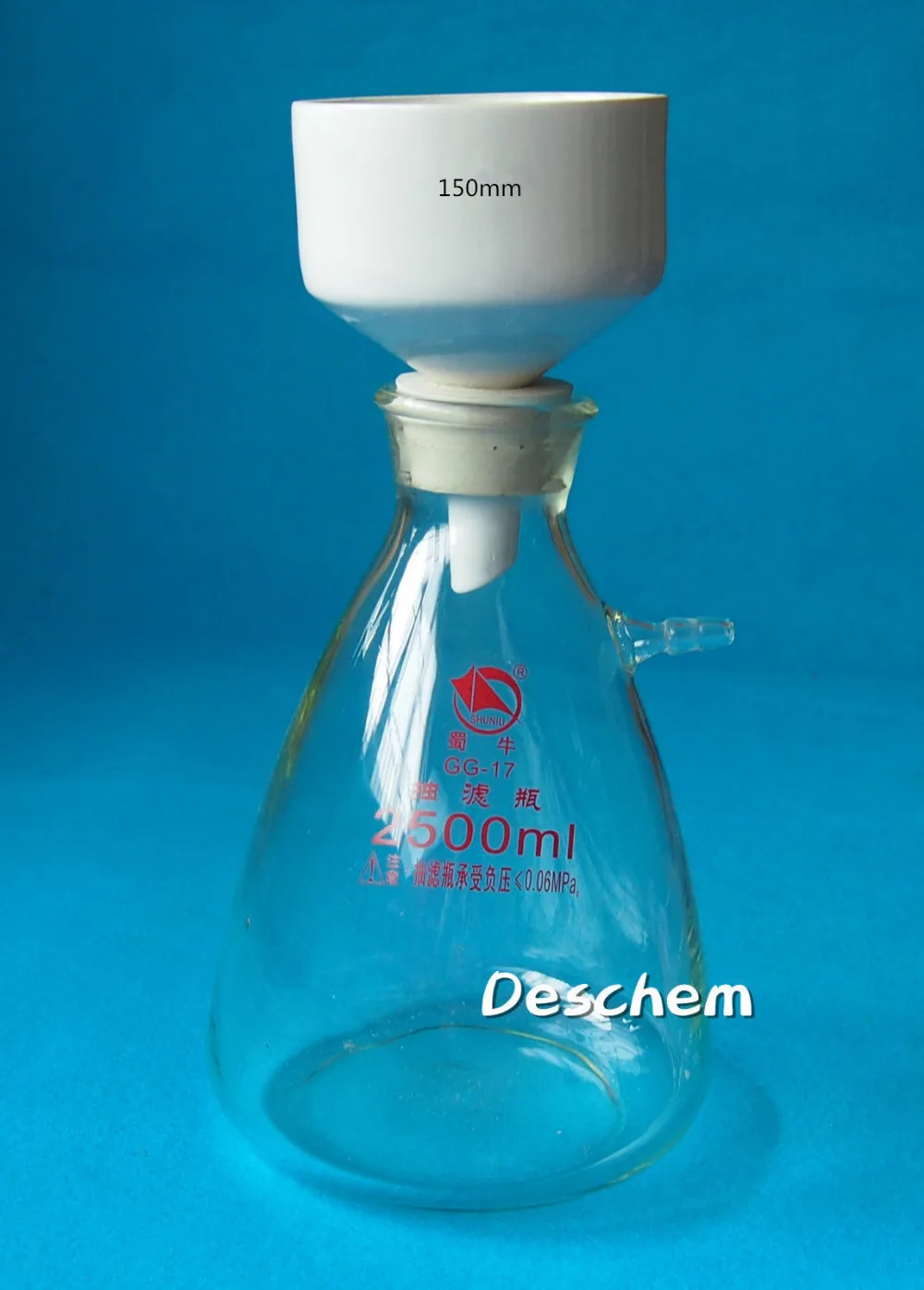2500 мл Набор вакуумных фильтров всасывания 150 мм аппарат воронки Buchner лабораторная