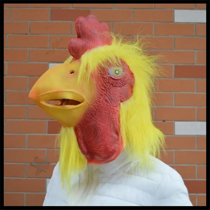 Бесплатная доставка Лидер продаж Новый дизайн резиновые Петух Курица Маска