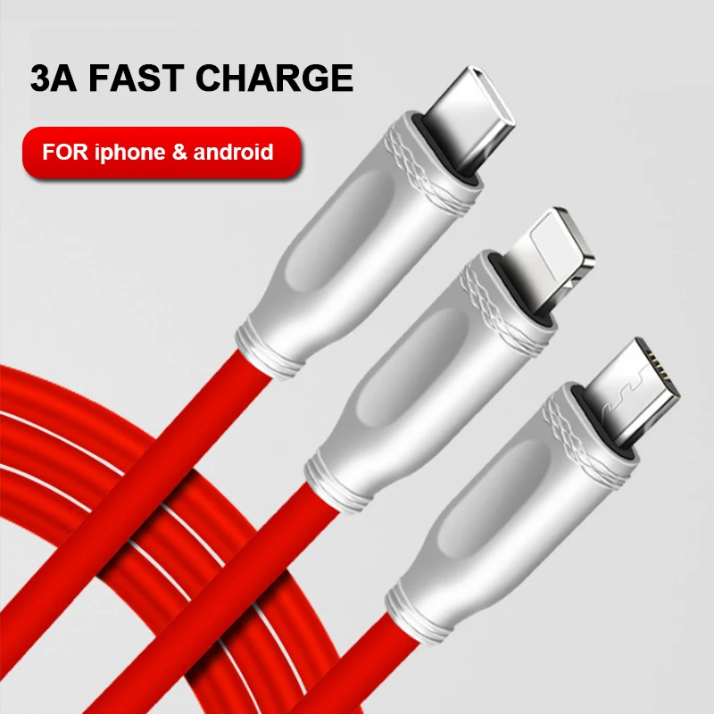 ! ACCEZZ TPE кабель для быстрой зарядки Micro usb type C samsung Xiaomi 5 освещение iPhone X 7 8 6 Plus 3A USB