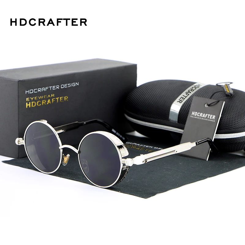 Солнцезащитные очки в стиле стимпанк HDCRAFTER винтажные брендовые дизайнерские