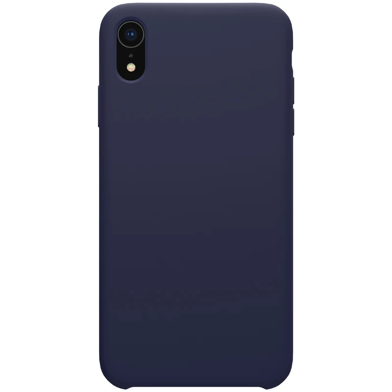 Синий Для iPhone XR чехол Nillkin роскошный гибкий Чистый силиконовый чехол для iPhone XR задняя крышка для iPhone XR Nilkin Мягкий сенсорный чехол для телефона - Цвет: Синий