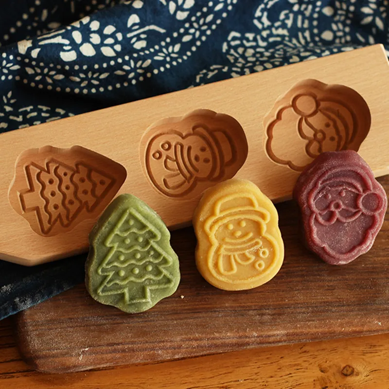 Ручной работы мультфильм Бук деревянная выпечка для лунных тортов тыквенный