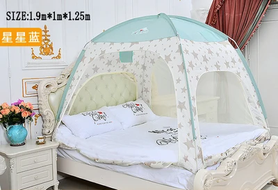 Blue Star 1 Person Новое поступление фоны для фотографирования с изображением на кровать, палатка студенческого общежития, для взрослых, толстый теплый москитная сетка детский тент детская игровая палатка - Цвет: Blue Star 1 Person