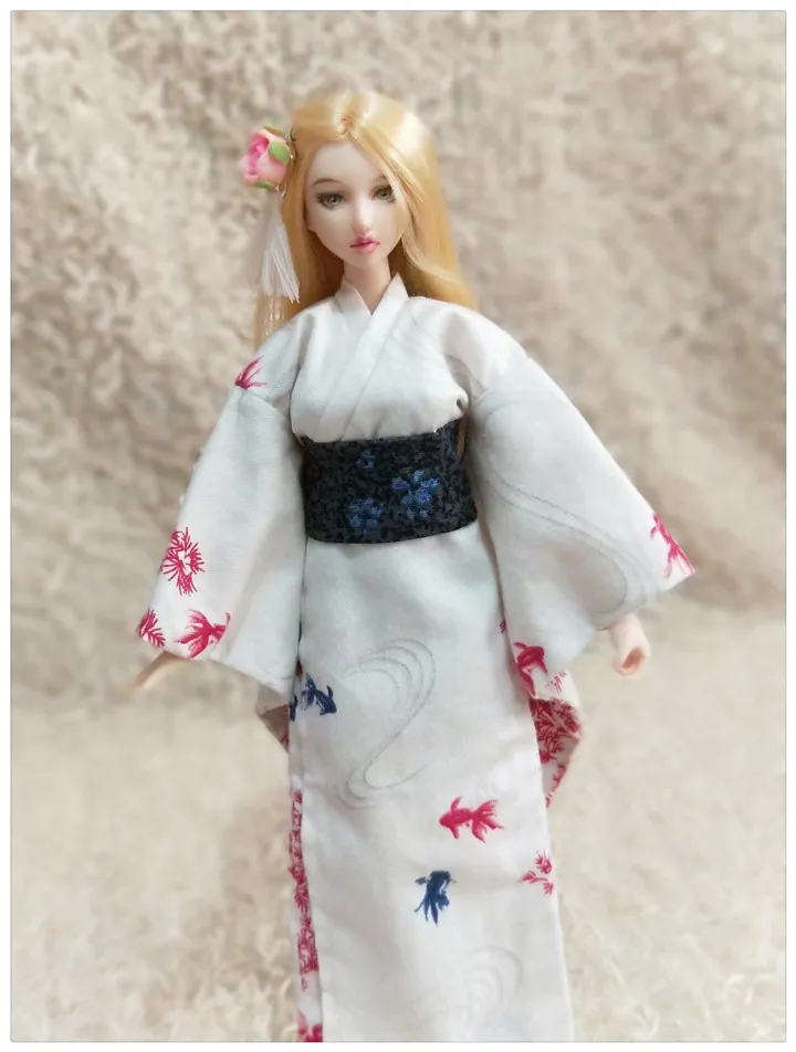 1 комплект = 2 шт. Новая Одежда для кукол модное японское кимоно с поясом для blyth licca ob24 1/6 аксессуары для кукол Одежда для кукол