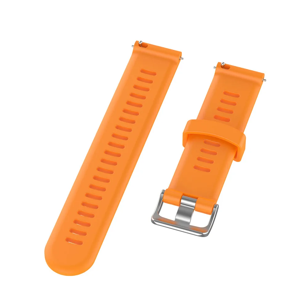 Orange 20 ремешок для часов, мм для Garmin Forerunner 245/645/245 M/Vivoactive 3 силиконовый смарт-ремешок для наручных часов для Galaxy watch 42 мм браслеты - Цвет ремешка: Orange
