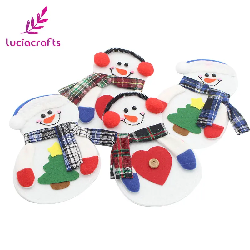 1 шт./лот Рождественское украшение Lucia crafts мешок для столовых приборов в виде