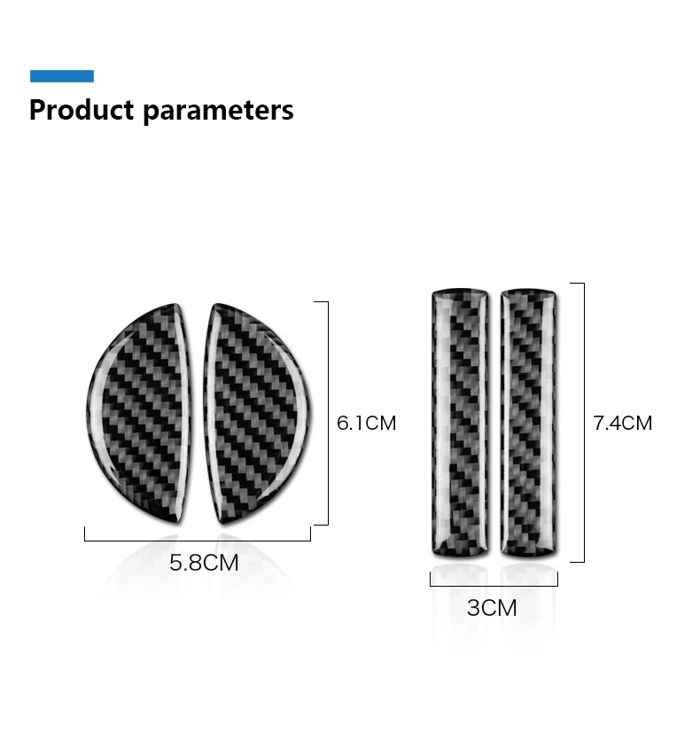AMBERMILE 4 шт для Mini Cooper F55 Clubman F54 Countryman F60 аксессуары интерьера углеродного волокна дверная ручка крышки отделкой наклейки