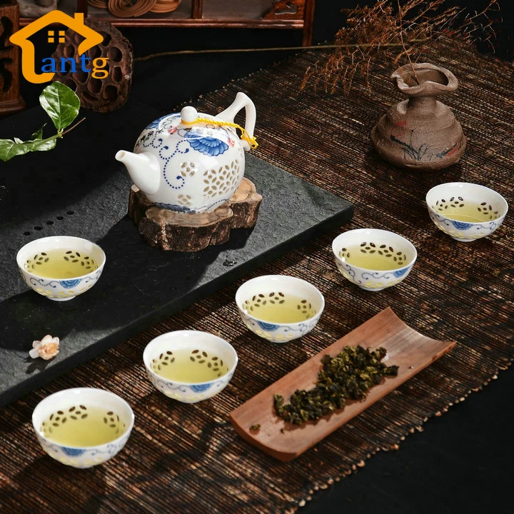 Чайный сервиз KungFu керамические чайные горшки и чашки посуда для черного чая 7
