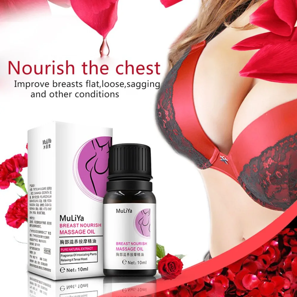 Эфирное масло для увеличения груди 10 мл питает быстро разглаживает массаж